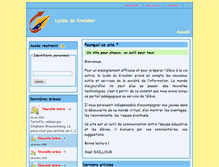 Tablet Screenshot of lycee-portail-pedagogique.lekreisker.fr